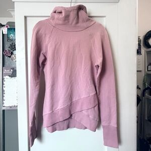 Marcella NY Geneva Women's Dusty Pink turtleneck/scuba hoodie.
